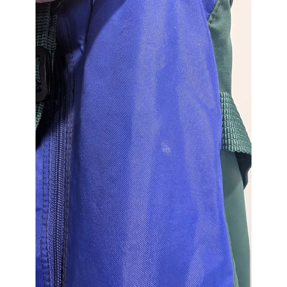 Vintage 90s Nike Gym Duffle Bag Green Blue Nylon Sport Travel Weekender Mesh...